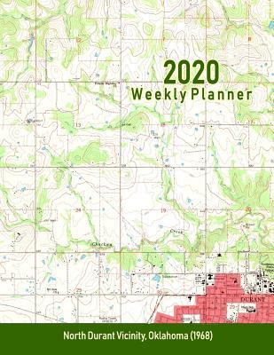 Download 2020 Weekly Planner: North Durant Vicinity, Oklahoma (1968): Vintage Topo Map Cover -  | PDF