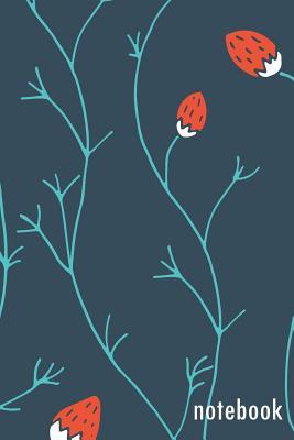 Download Notebook: Dark Blue, Aqua & Red Flower Bud Design - November Ink | ePub