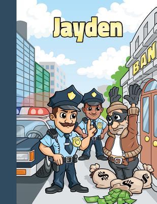 Read Jayden: First Name Personalized Sketchbook Large Blank Pages Pad for Drawing, Doodling and Sketching. Colorful Police Officers Cartoon Cover for Kids, Boys & Girls - Namester Publishing | PDF