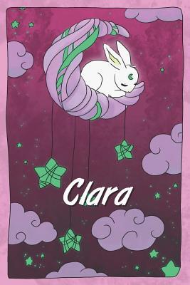 Read Clara: personalized notebook sleeping bunny on the moon with stars softcover 120 pages blank useful as notebook, dream diary, scrapbook, journal or gift idea - Jenny Illus | ePub