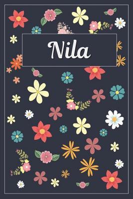 Download Nila: Lined Writing Notebook with Personalized Name 120 Pages 6x9 Flowers -  | PDF