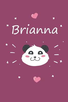 Download Brianna: A cute personalized panda notebook/ diary for girls and women, with 100 lined pages in 6x9 inch format. Personal Diary Personalized Journal Customized Journal -  file in PDF